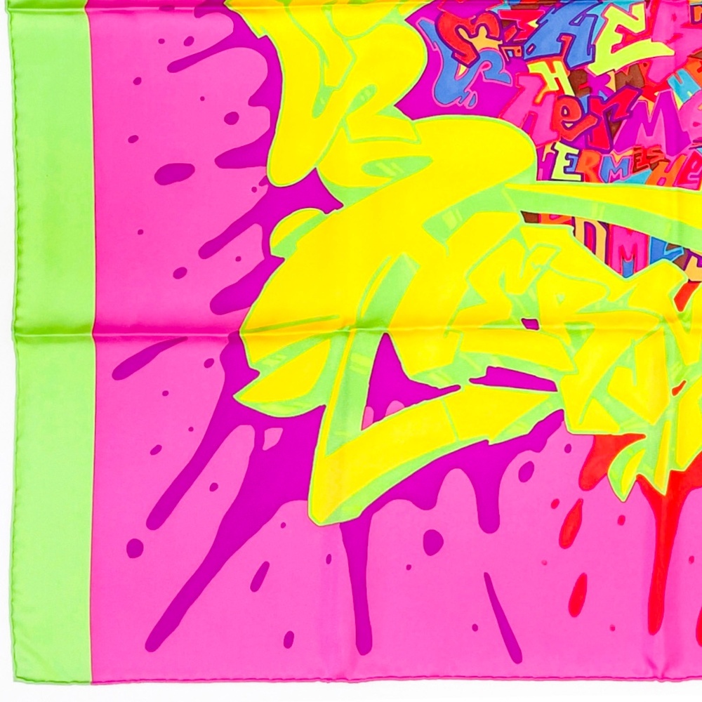 Collectible NWT Hermes Scarf “Graffiti” - Picture 8 of 9